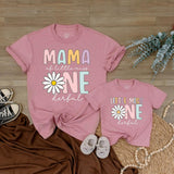 Customized Little Miss Onederful First Birthday Shirts with Daisy Flower Design, Family Matching Outfits, Soft Cotton 1st Birthday Tees
