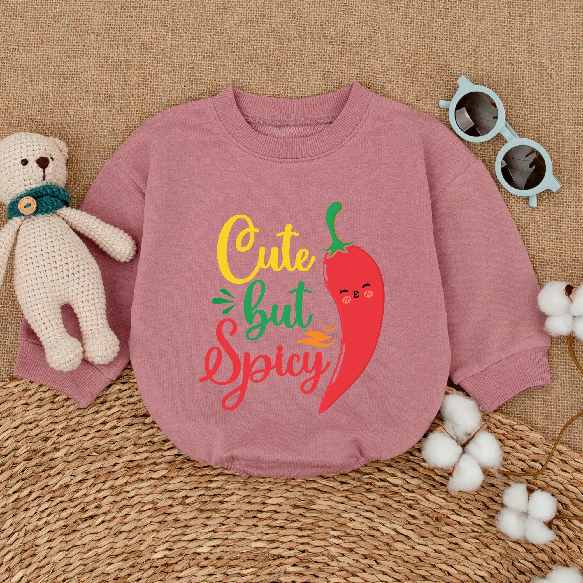 Cute But Spicy Baby Romper Chili Pepper Bodysuit Fun Mexican Outfit Newborn Clothes Soft Cotton Infant Gift Party Holiday Wear
