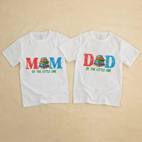 Dad Mom and Baby Matching Book Lover Shirts, Family Reading Outfit with Custom Names, Birthday or Baby Shower Gift Idea