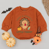 Daddy and Mommy's Little Turkey Baby Romper Cute Thanksgiving Outfit Retro Style Infant Bodysuit Perfect Baby Shower Gift