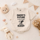 Daddy’s Future Running Buddy Baby Romper, Future Marathon Runner Baby Bodysuit, Sporty Infant Clothes, Father's Day Gifts, Baby Shower Gifts