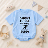 Daddy’s Future Running Buddy Baby Romper, Future Marathon Runner Baby Bodysuit, Sporty Infant Clothes, Father's Day Gifts, Baby Shower Gifts