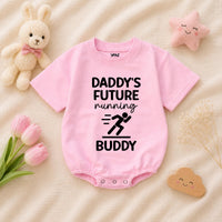 Daddy’s Future Running Buddy Baby Romper, Future Marathon Runner Baby Bodysuit, Sporty Infant Clothes, Father's Day Gifts, Baby Shower Gifts