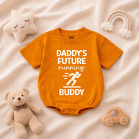 Daddy’s Future Running Buddy Baby Romper, Future Marathon Runner Baby Bodysuit, Sporty Infant Clothes, Father's Day Gifts, Baby Shower Gifts