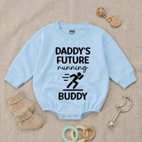 Daddy’s Future Running Buddy Baby Romper, Future Marathon Runner Baby Bodysuit, Sporty Infant Clothes, Father's Day Gifts, Baby Shower Gifts