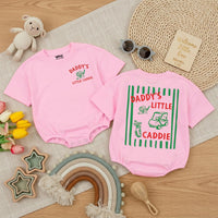 Daddy's Little Caddie Baby Romper Golf Outfit for Babies Retro-Inspired Design Gift for Golf-Loving Families Father's Day Baby Shower