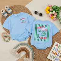 Daddy's Little Caddie Baby Romper Golf Outfit for Babies Retro-Inspired Design Gift for Golf-Loving Families Father's Day Baby Shower