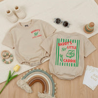 Daddy's Little Caddie Baby Romper Golf Outfit for Babies Retro-Inspired Design Gift for Golf-Loving Families Father's Day Baby Shower