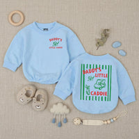 Daddy's Little Caddie Baby Romper Golf Outfit for Babies Retro-Inspired Design Gift for Golf-Loving Families Father's Day Baby Shower