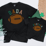 First Birthday Football Family Shirts Personalized Baby Toddler Outfit Soft Comfortable Cotton Dad Mom Sister 1st Year Down Design