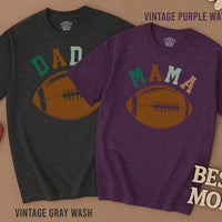 First Birthday Football Family Shirts Personalized Baby Toddler Outfit Soft Comfortable Cotton Dad Mom Sister 1st Year Down Design