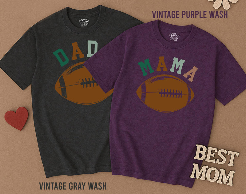 First Birthday Football Family Shirts Personalized Baby Toddler Outfit Soft Comfortable Cotton Dad Mom Sister 1st Year Down Design