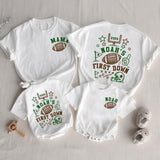 First Down Shirt Personalized, Football Birthday Baby Matching Romper
