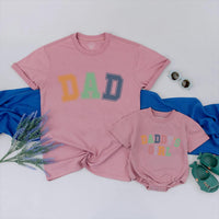 First Fathers Day Matching Dad and Daughter Shirts Earthy Tones Baby Girl Bodysuit Daddy and Me Outfit Gift for New Dad 2026
