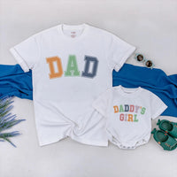 First Fathers Day Matching Dad and Daughter Shirts Earthy Tones Baby Girl Bodysuit Daddy and Me Outfit Gift for New Dad 2026