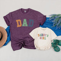 First Fathers Day Matching Dad and Daughter Shirts Earthy Tones Baby Girl Bodysuit Daddy and Me Outfit Gift for New Dad 2026