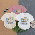 Fishing Buddy Baby Romper with Personalized Name Outdoor Toddler Summer Outfit Custom Fisherman Gift Plaid Design Comfortable Baby Clothes