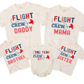 Flight Crew Matching Family Shirts, Custom Birthday Outfit for Toddler, Baby, Mom, Dad, Soft Cotton Tee, Personalized Gift for Milestone Event