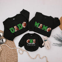 Football Birthday Family Sweatshirt for Boys and Girls Matching Dad Mom Sibling Outfits Soft Cotton First Birthday Party Gift Idea