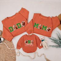 Football Birthday Family Sweatshirt for Boys and Girls Matching Dad Mom Sibling Outfits Soft Cotton First Birthday Party Gift Idea