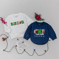 Football Birthday Family Sweatshirt for Boys and Girls Matching Dad Mom Sibling Outfits Soft Cotton First Birthday Party Gift Idea
