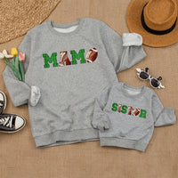 Football Birthday Family Sweatshirt for Boys and Girls Matching Dad Mom Sibling Outfits Soft Cotton First Birthday Party Gift Idea