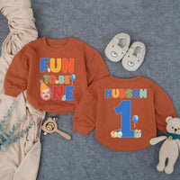 Fun to Be One Birthday Romper for Baby Boys Personalized 1st Birthday Outfit Photo Ready Cake Smash Cotton Comfortable Party Clothes