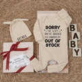 Funny Baby Bodysuit Custom Sleep Out of Stock Design Gender Neutral Newborn Outfit Soft Cotton Gift Idea for Baby Shower or Coming Home