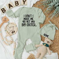 Funny Big Sister Baby Bodysuit Playful Text Outfit Custom Infant Romper Black Whimsical Font Newborn Gift Soft Cotton Comfortable Wear
