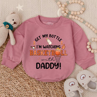 Get My Bottle Basketball Romper Baby Game Day Outfit Fun Sports Bodysuit Cotton Comfortable Infant Boy Girl Birthday Gift