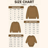 Halloween Family Matching Sweatshirts with Cute Spooky Lettering, Custom Names for Mom, Dad, Kids & Baby, Cozy Fall Outfit