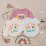Happy Birthday to the Best Daddy Baby Romper Soft Cotton Outfit for Infant Boys or Girls Cute Gift for Dad’s Birthday Party Celebration