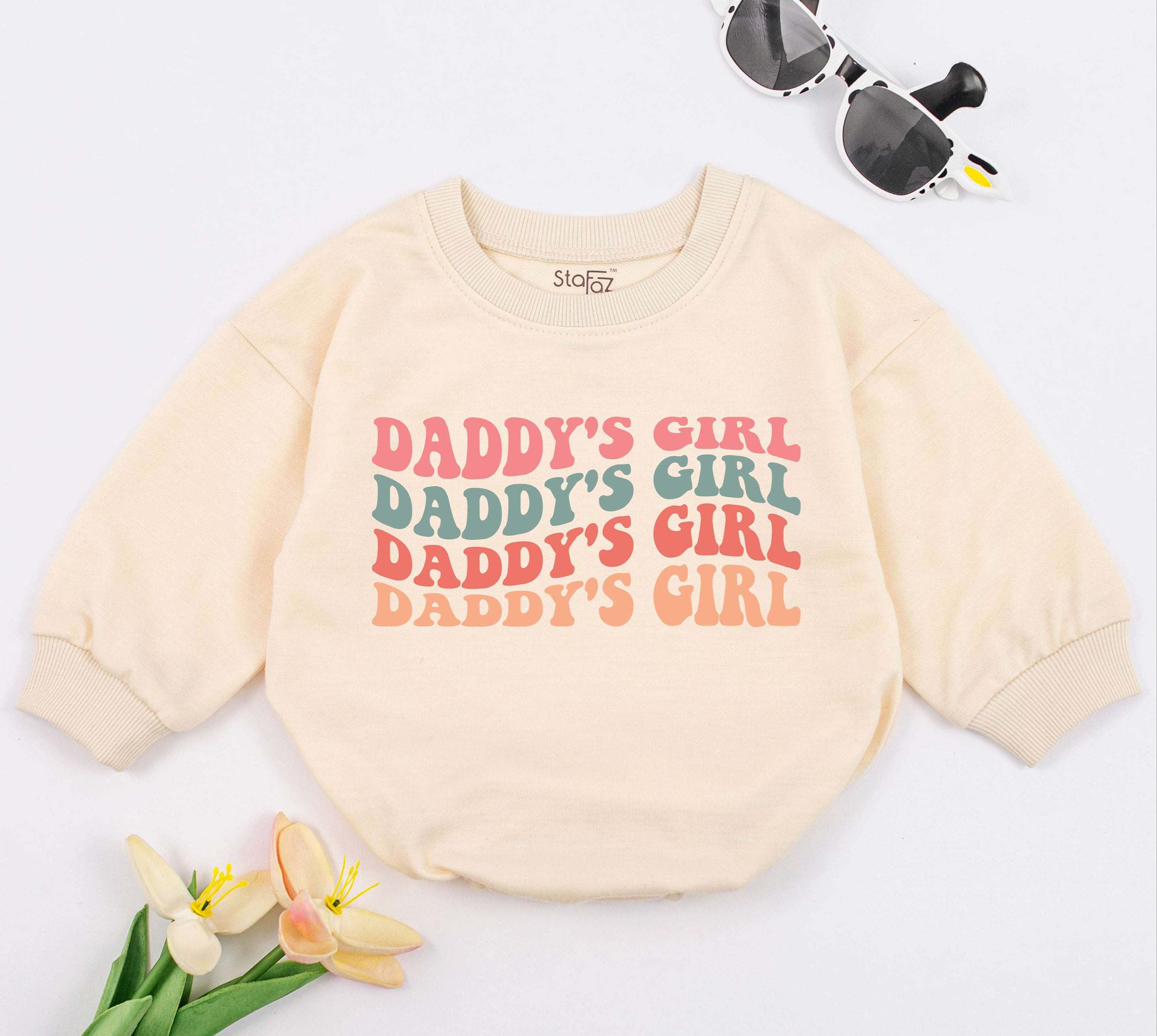 Retro Daddy's Girl Baby Romper for Father's Day
