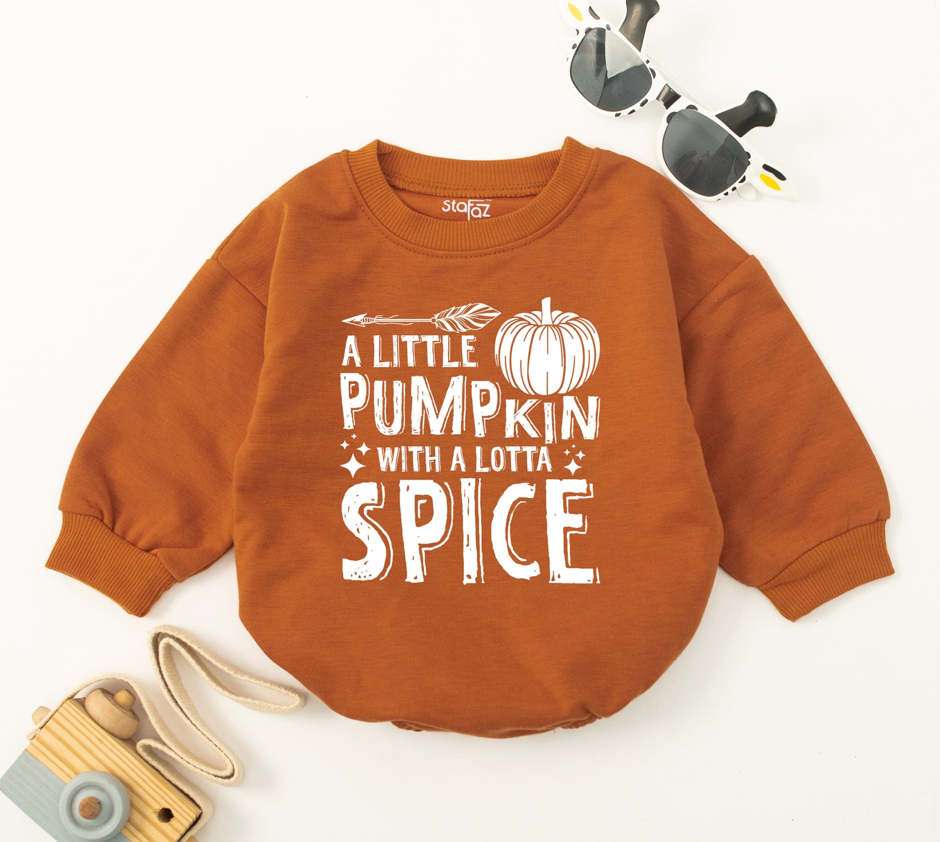 Little Pumpkin Spice Romper: Unique Fall Baby Outfit Gift