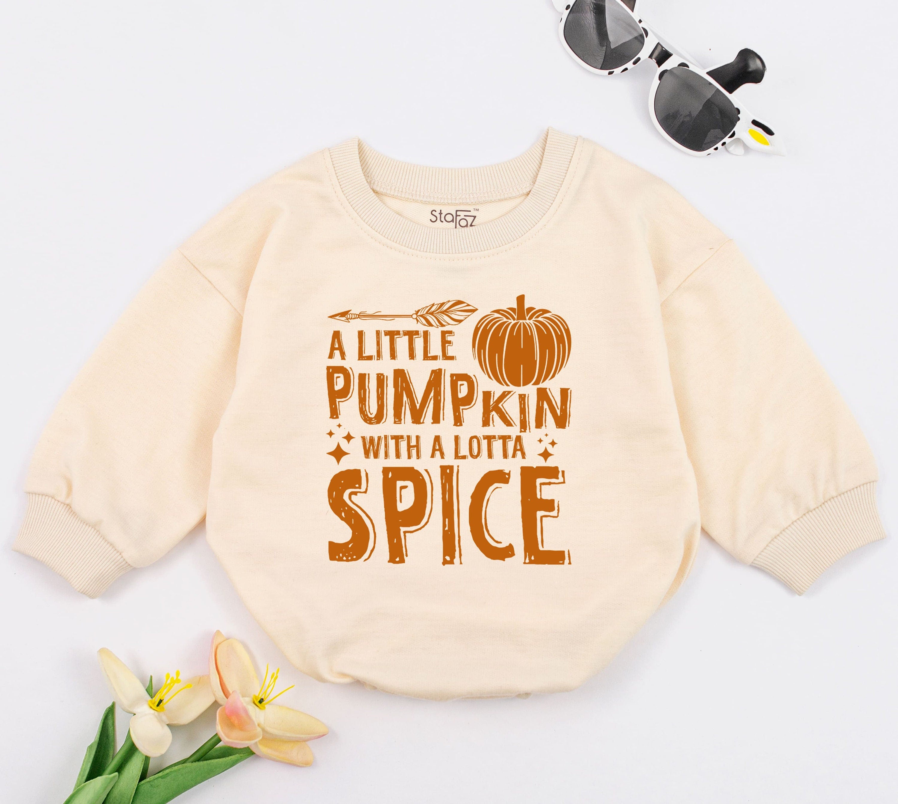 Little Pumpkin Spice Romper: Unique Fall Baby Outfit Gift
