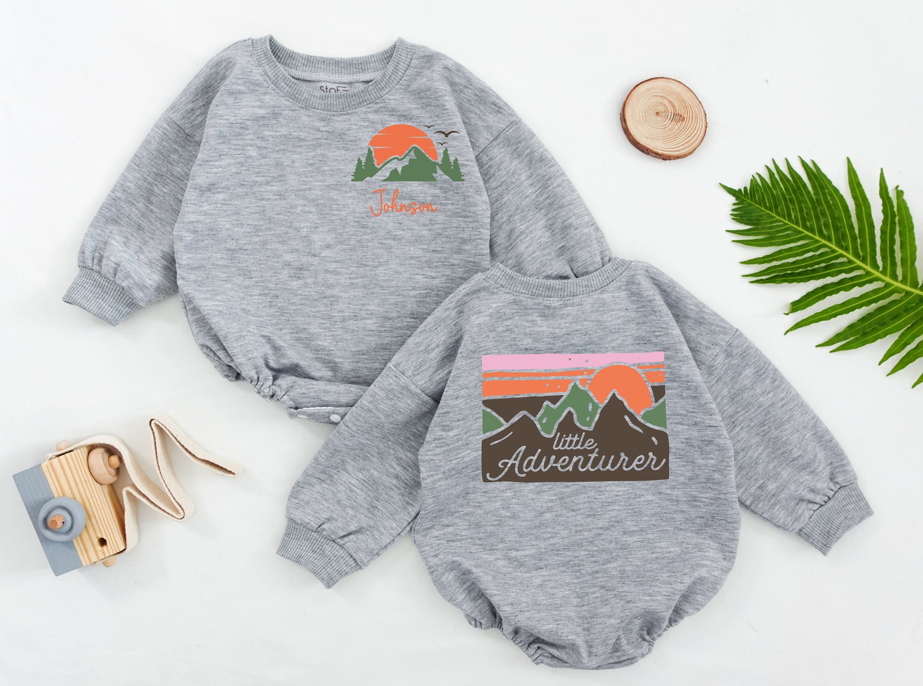 Customizable Little Adventurer Romper with Name - Unique Baby Gift