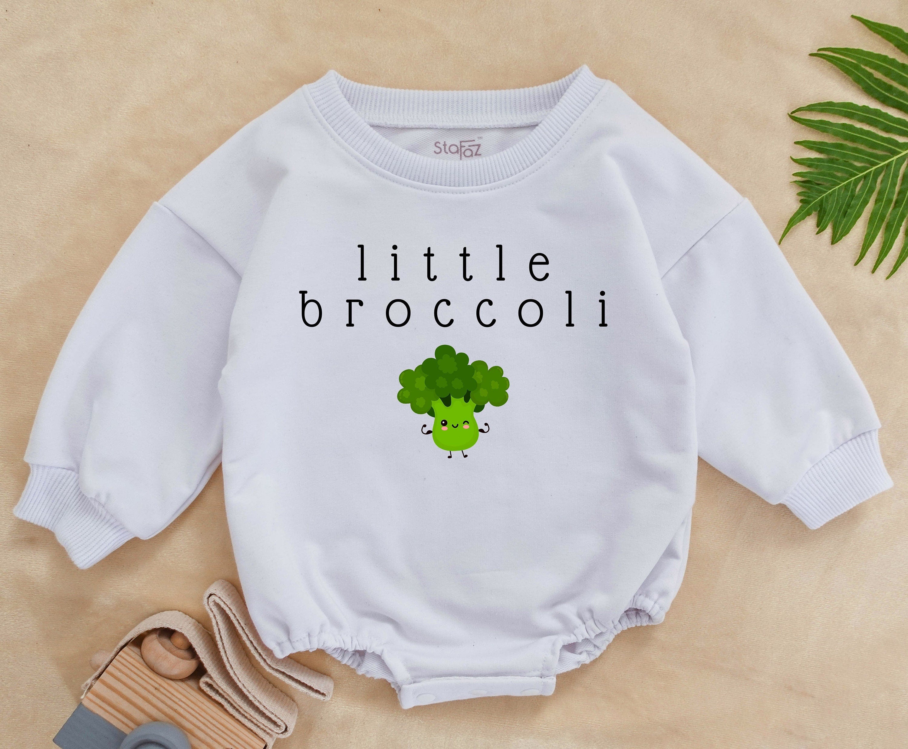 Little Broccoli Baby Romper - Unisex Minimalist Outfit