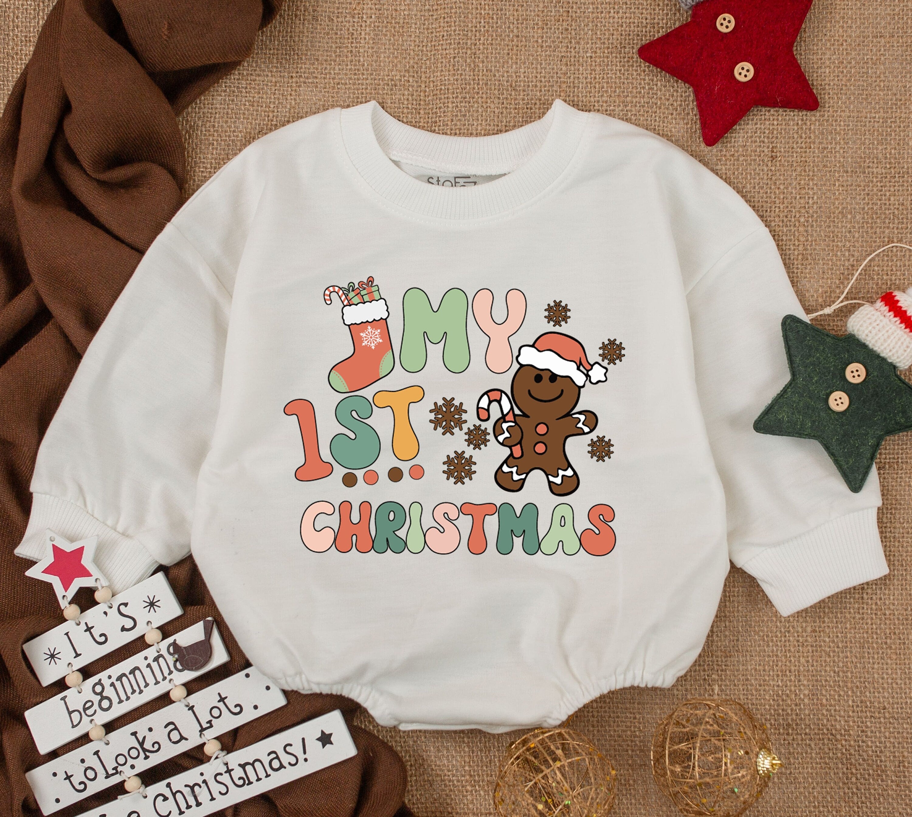 Cute 1st Christmas Baby Romper - Limited Edition Gift