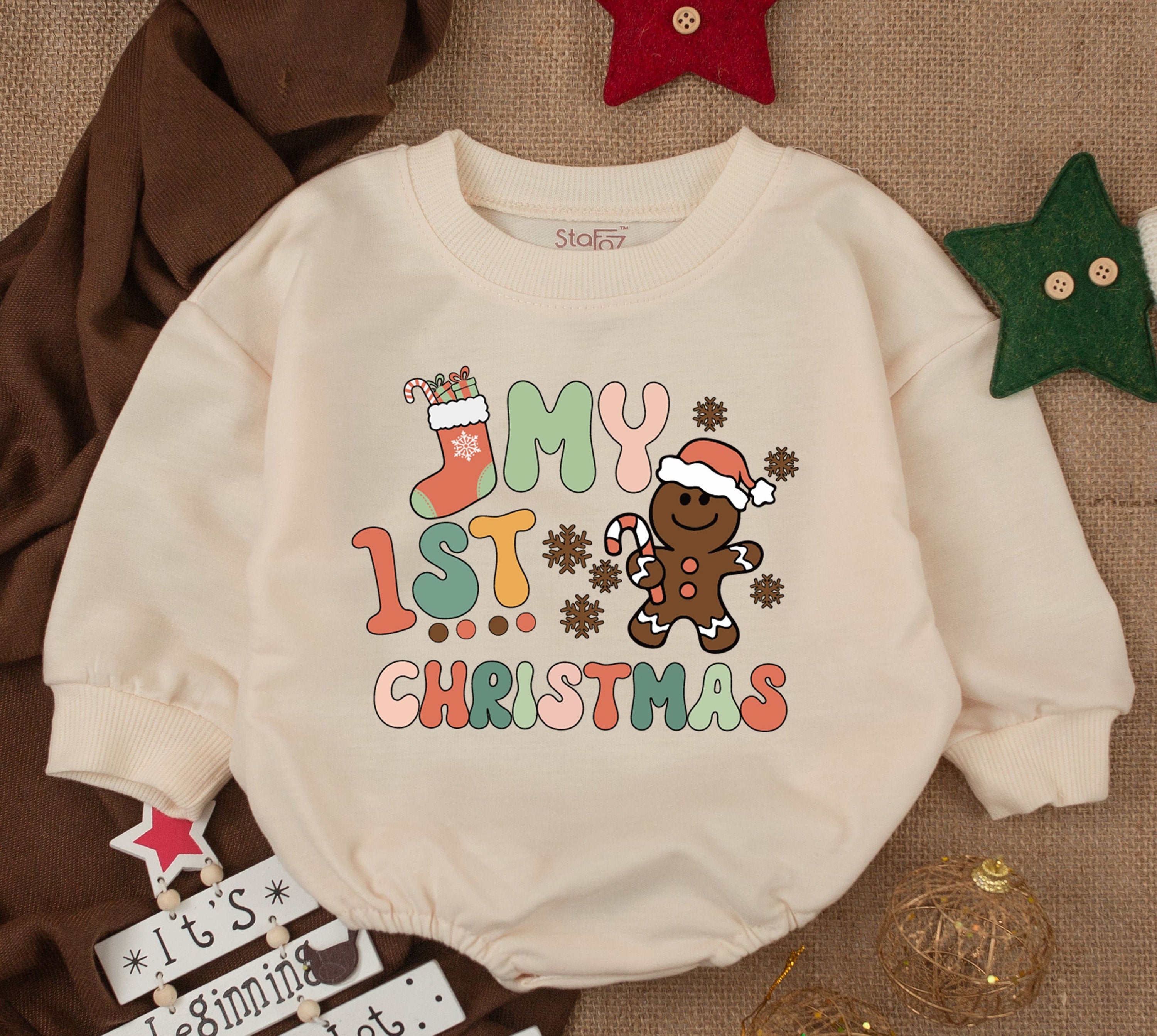 Cute 1st Christmas Baby Romper - Limited Edition Gift