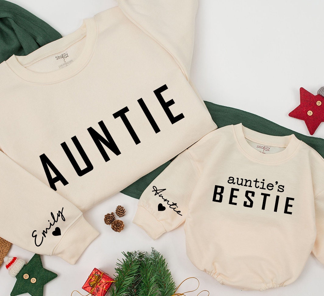 Custom Family Matching Sweatshirt & Romper with Name