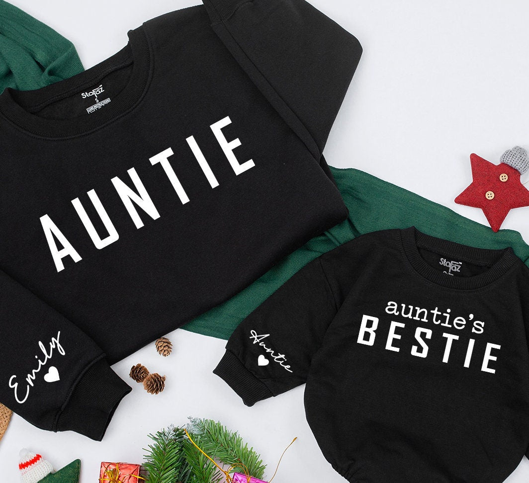 Custom Family Matching Sweatshirt & Romper with Name