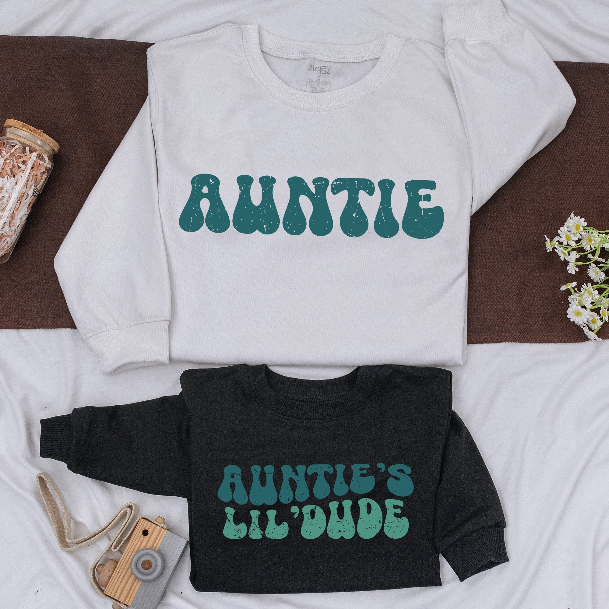 Customizable Family Matching Sweatshirts with Personalized Text