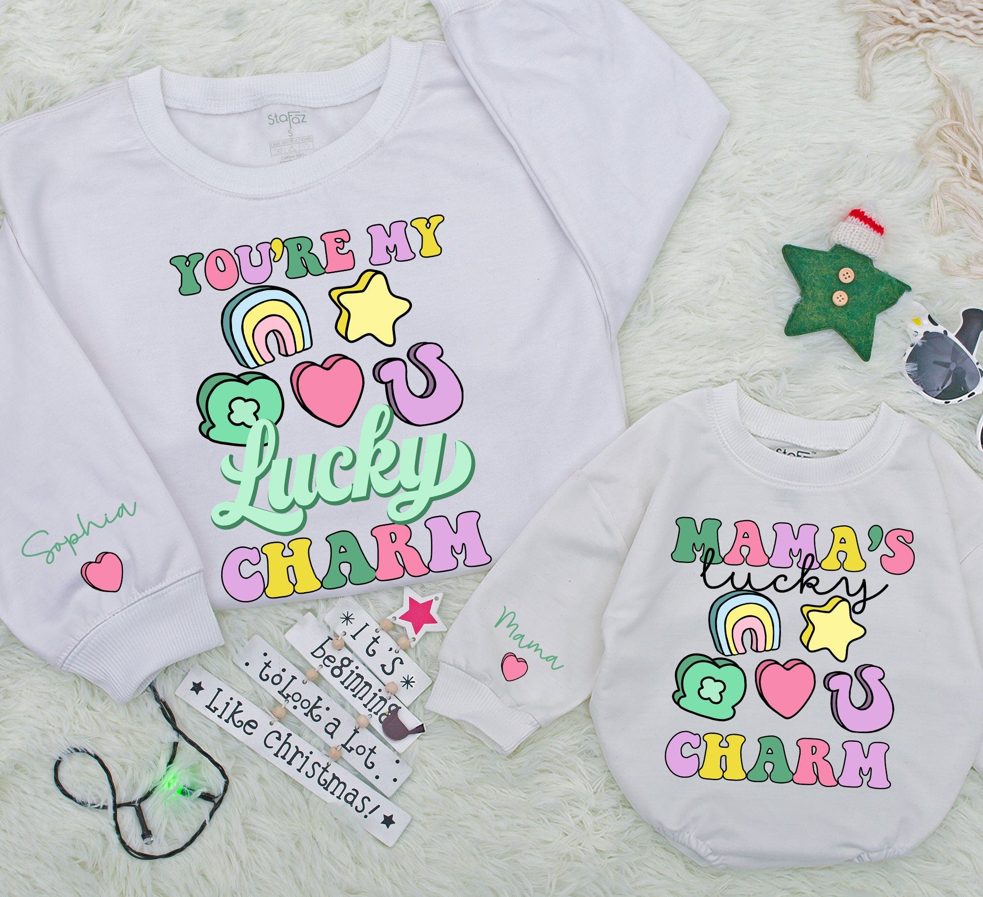 Custom Family Matching St. Patrick's Day Sweatshirt with Name