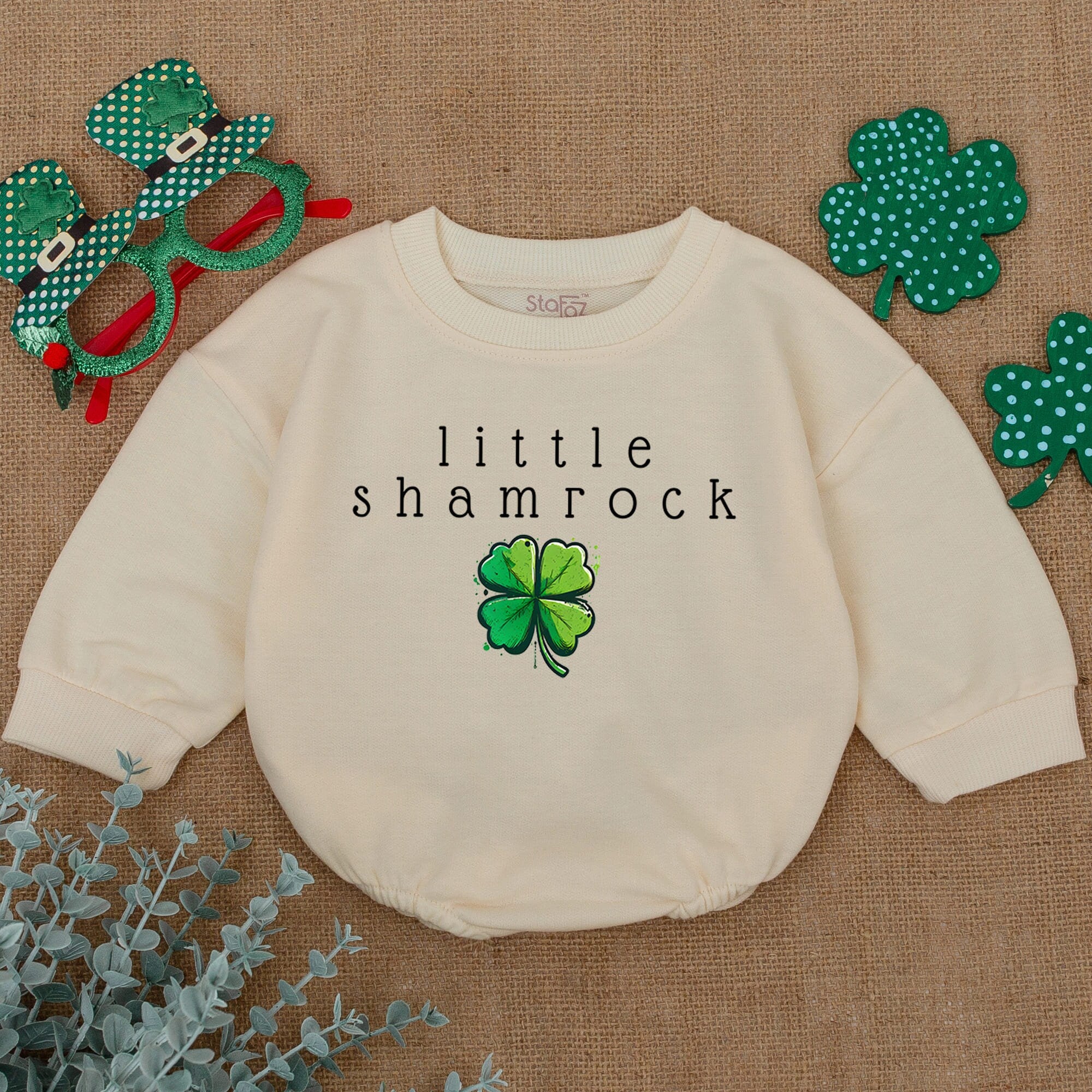 Little Shamrock Baby Romper - Perfect St. Patrick's Day Outfit