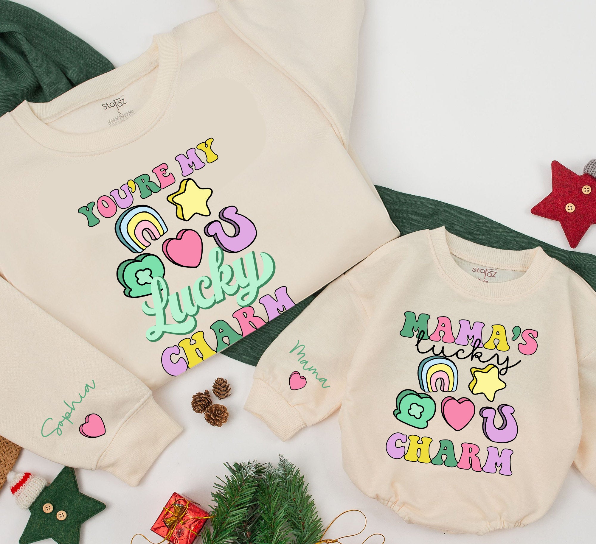 Custom Family Matching St. Patrick's Day Sweatshirt with Name