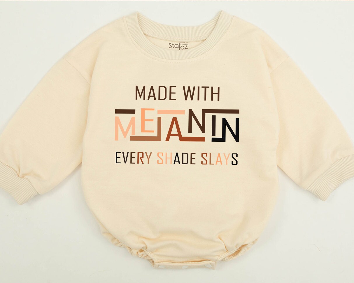 Empowering Melanin Toddler Sweatshirt for Kids Celebrate Black History Matching Family Pride Outfit Cotton Soft and Comfortable Wear
