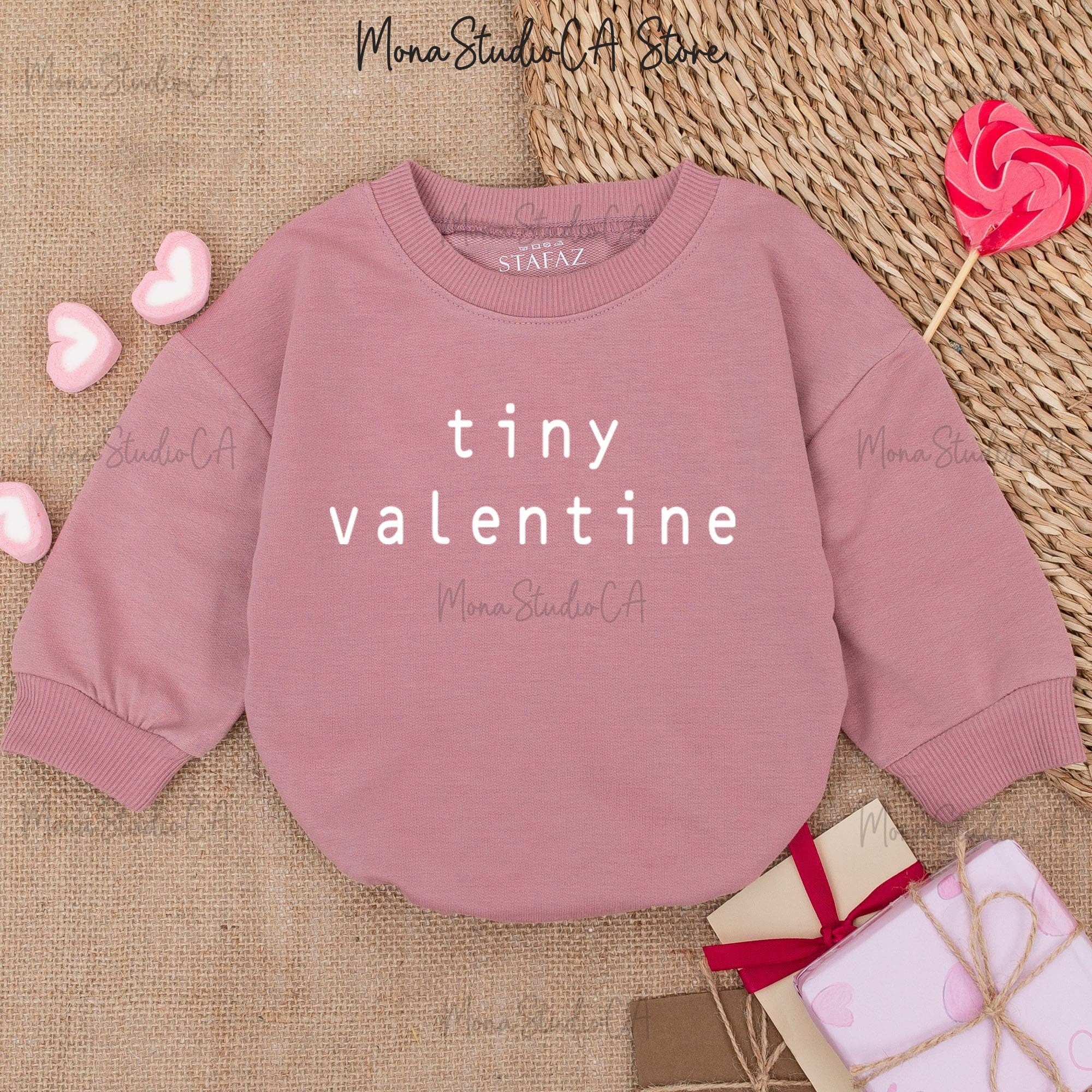 Tiny Valentine Baby Romper Soft Pastel Outfit Sweet First Valentine's Day Girl Bodysuit Comfortable Cotton Holiday Gift