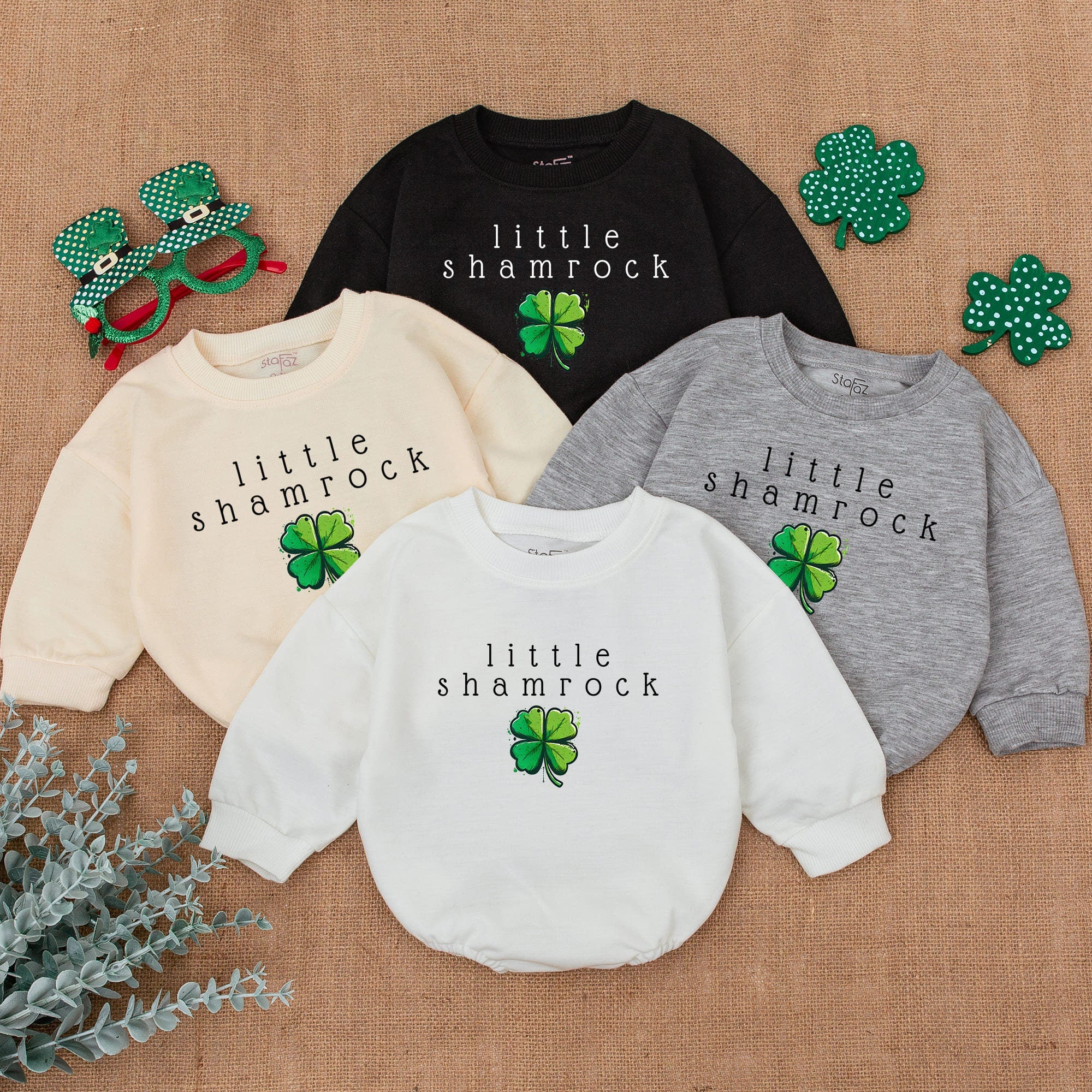 Little Shamrock Baby Romper - Perfect St. Patrick's Day Outfit