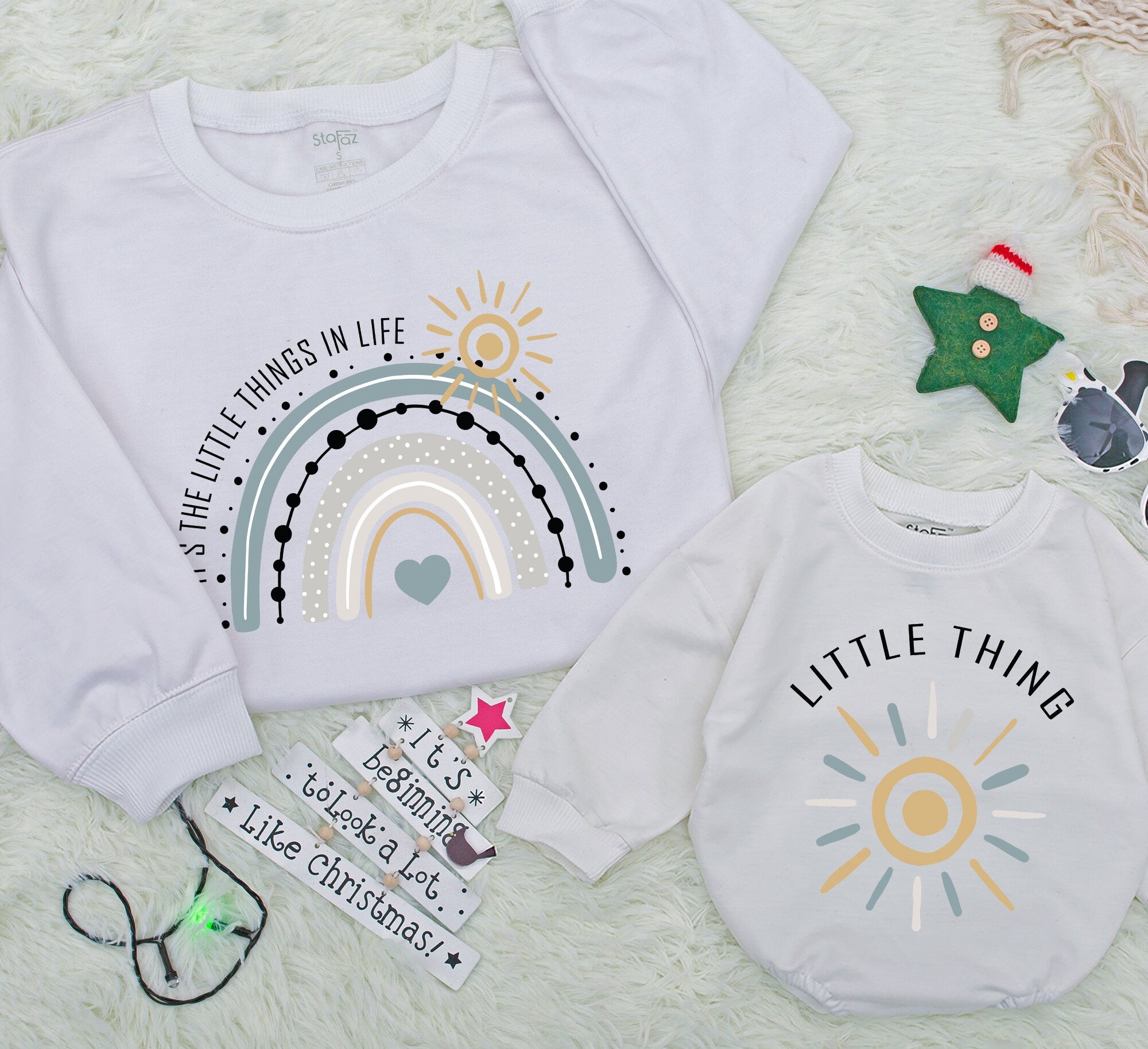 Custom Mommy & Me Sweatshirts with Name - Family Twinning