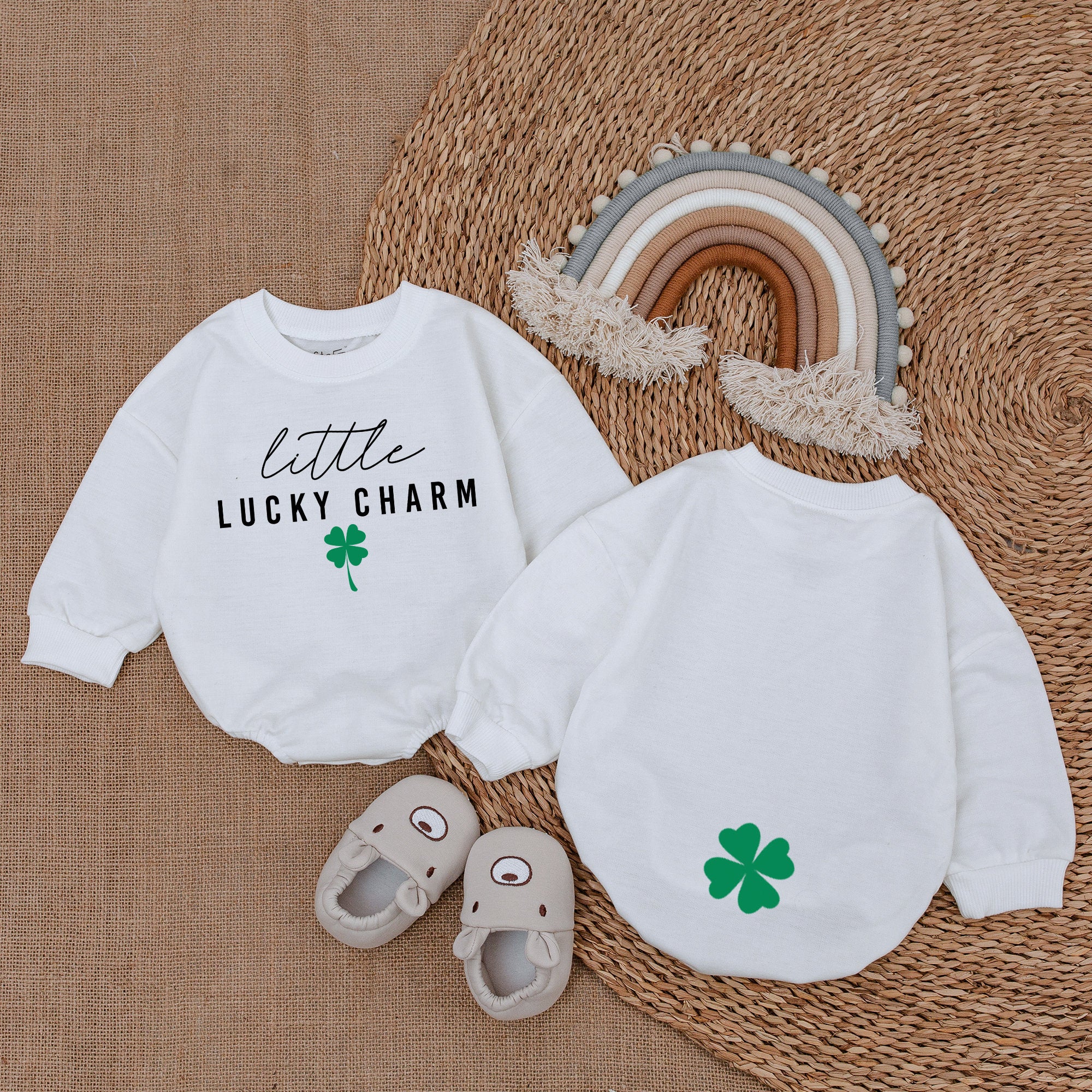 Little Lucky Charm Baby Romper - St. Patrick's Day Special